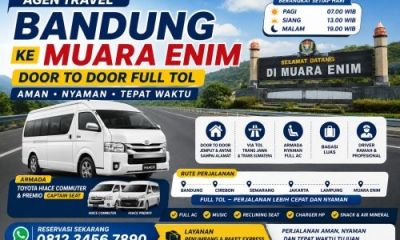 Agen Travel Bandung ke Muara Enim Door to Door Full Tol