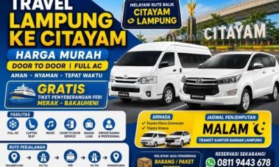 Travel Lampung ke Gunung Putri Cileungsi Antar Jemput Rumah Full Tol