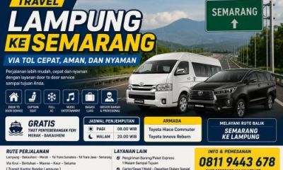 Travel Lampung ke Semarang Via Tol Cepat, Aman, dan Nyaman
